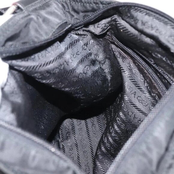 PRADA Shoulder Bag Nylon Black Auth ep11334 - Picture 13 of 16